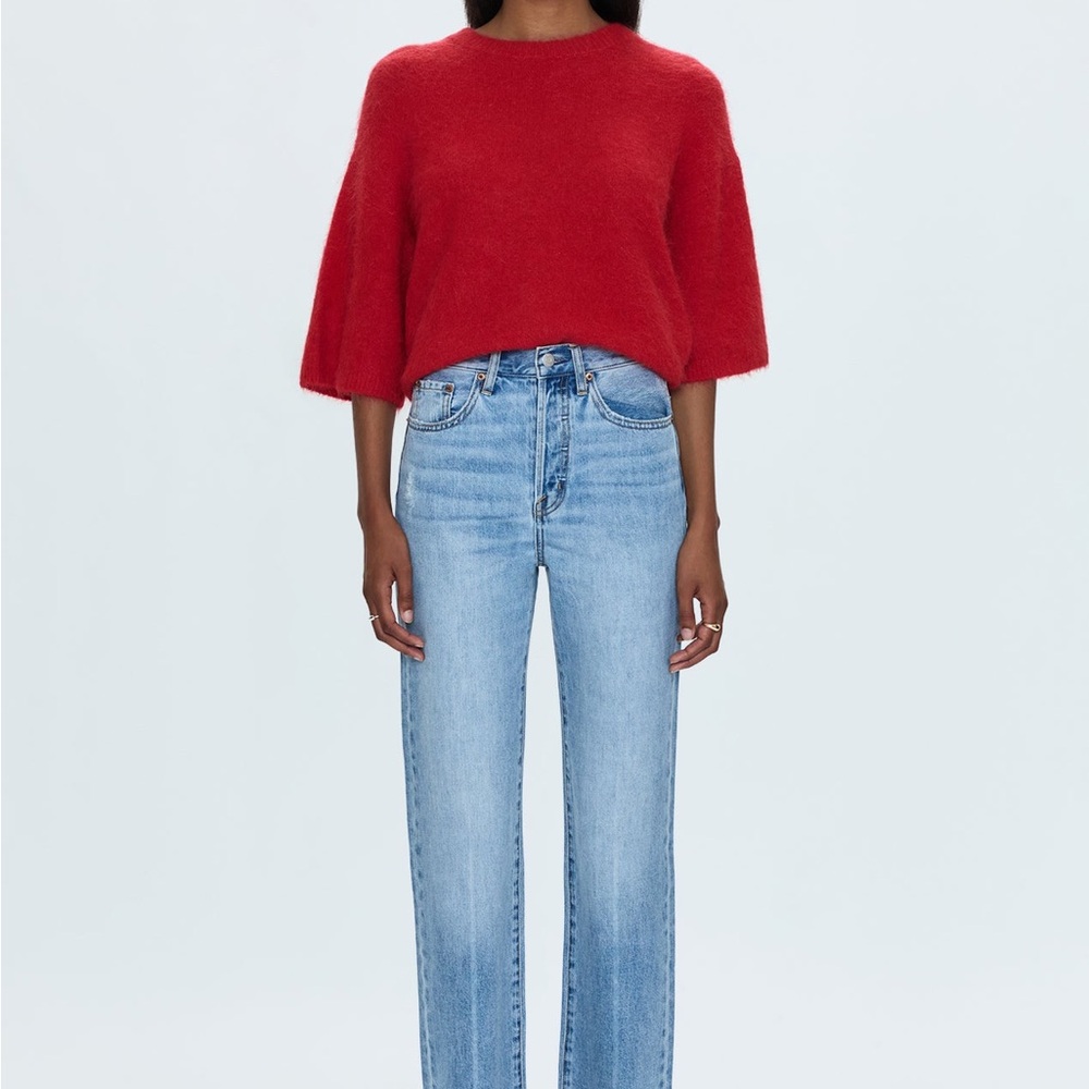 Pistola Cassie CBK Super High Rise Straight Leg Jean Sz 32 In April Showers